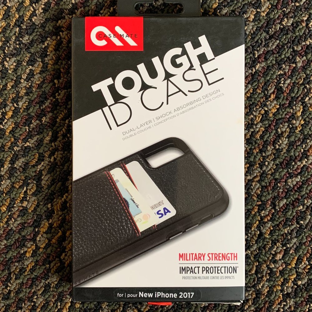 Casemate Tough ID Phone Case for iPhone X/Xs + Bodyguardz Screen Protector